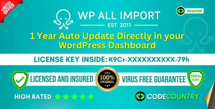 WP All Import Pro With Original License Key