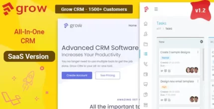 Grow CRM SaaS Laravel