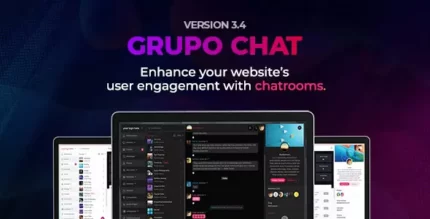 Grupo Chat 3.4 Chat Room & Private Chat PHP Script With Lifetime Update.