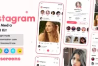 Instagram 1.0.0 Social Media React Native CLI Ui Kit With Lifetime Update.