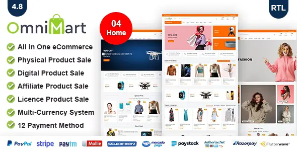 eCommerce CMS 4.8 Laravel eCommerce script Php Scripts With Lifetime Update.
