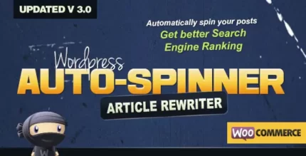 WordPress Auto Spinner 3.12.2 Articles Rewriter With Lifetime Update.