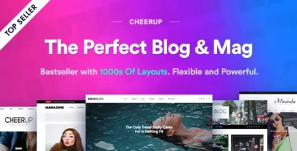 CheerUp 7.8.0 Food, Blog & Magazine Theme With Lifetime Update.