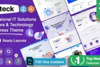 Iteck 1.1.0 Software & Technology WordPress Theme With Lifetime Updates.
