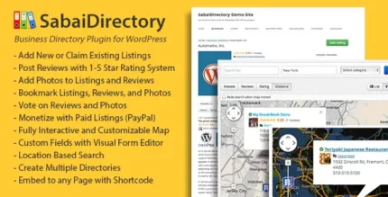 Sabai Directory 1.4.14 Business directory plugin for WordPress With Lifetime Update.