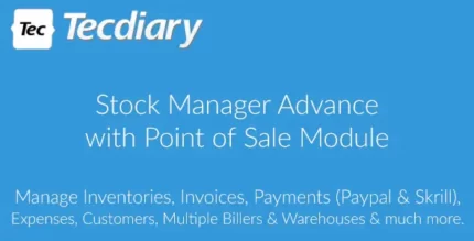 Stock Manager 3.5.1 Advance with Point of Sale Module PHP Script With Lifetime Update.