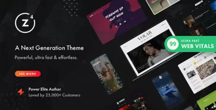 Zeen 4.2.4 Newspaper Magazine News Blog WordPress Theme + WooCommerce With Lifetime Update.