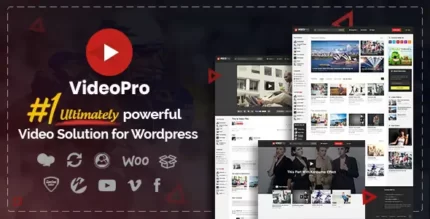 VideoPro 2.3.8.1 Video WordPress Theme With Lifetime Update.
