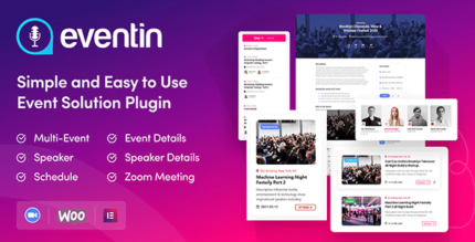 Eventin Pro Events Manager & Event Tickets Plugin with Lifetime Update.