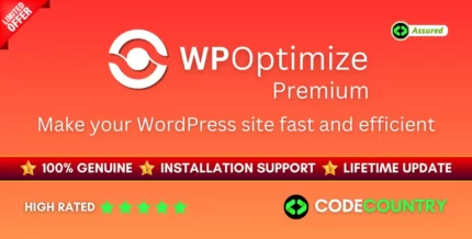WP-Optimize Premium WordPress Plugin Wth Lifetime Update.