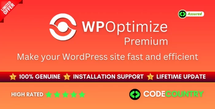 WP-Optimize Premium WordPress Plugin Wth Lifetime Update.