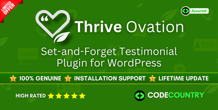 Thrive Ovation The All-in-one Testimonial Management Plugin for WordPress