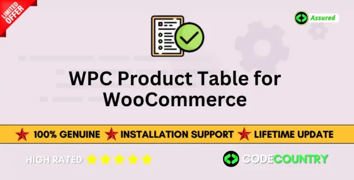 WPC Product Table for WooCommerce