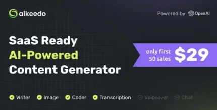 Aikeedo - AI Powered Content Platform - SaaS Ready