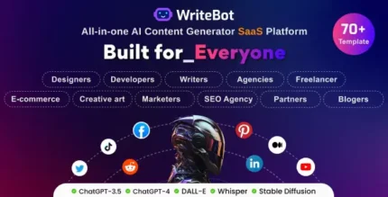 WriteBot - AI Content Generator SaaS Platform