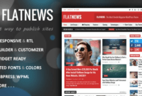 FlatNews – Responsive Magazine WordPress Theme