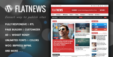 FlatNews – Responsive Magazine WordPress Theme