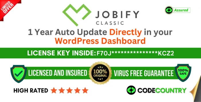 Jobify Job Board WordPress Theme With Original License Key