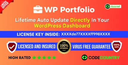 WP Portfolio With Original License Key For Lifetime