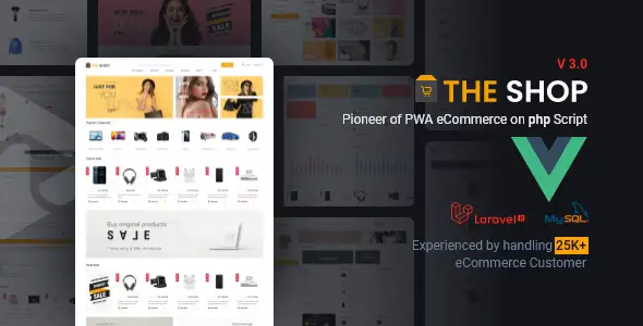 The Shop - PWA eCommerce cms