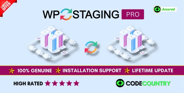 WP Staging Pro WordPress Backup and Migration Plugin With Lifetime Update.