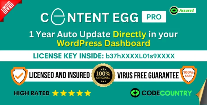 Content Egg Pro With Original License Key