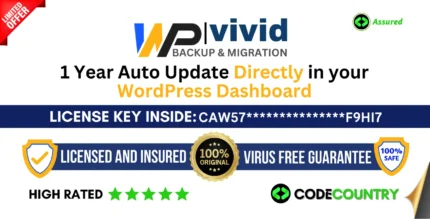 WpVivid Backup And Migration With Original License Key