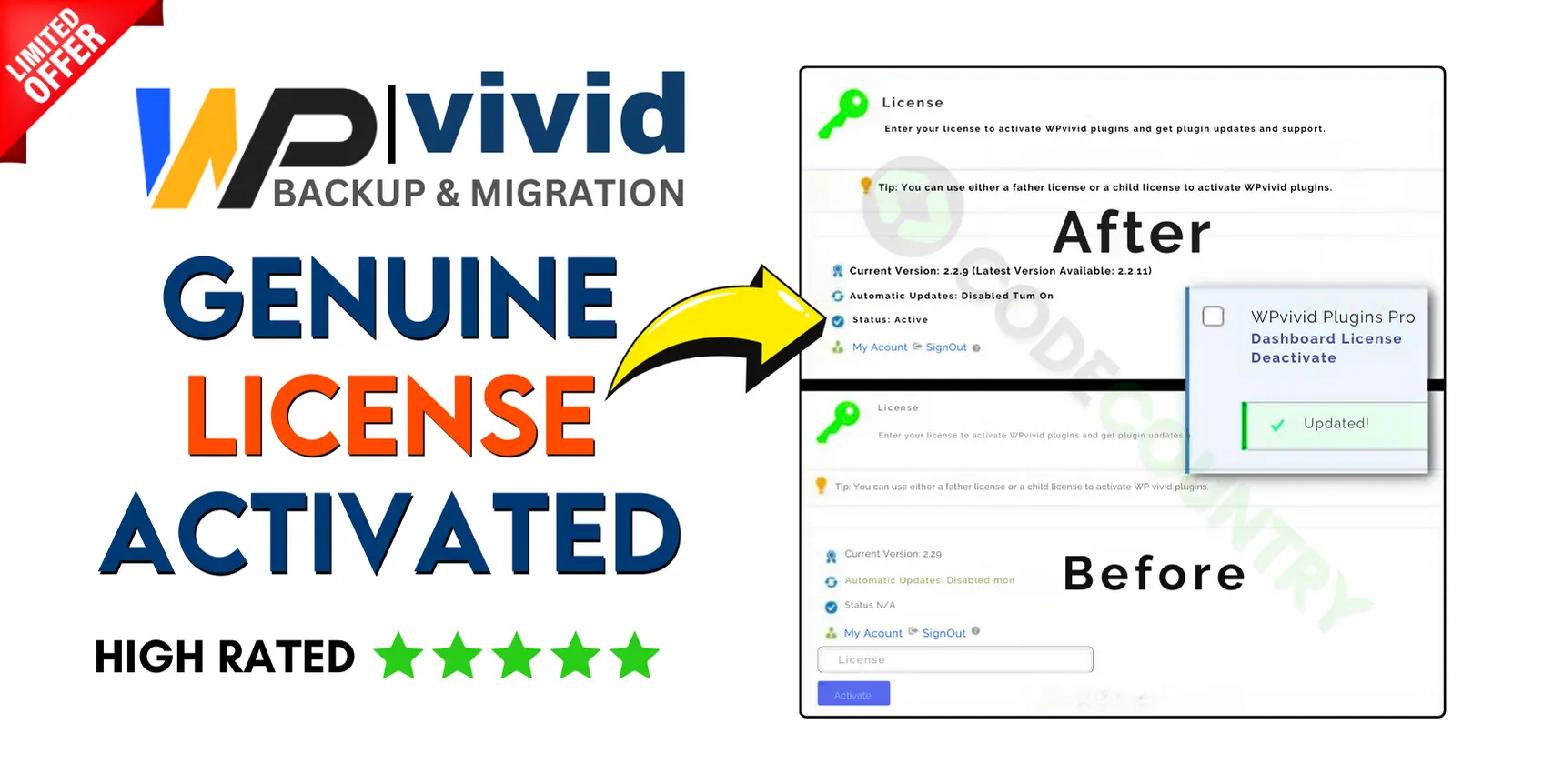 WpVivid Backup And Migration With Original License Key