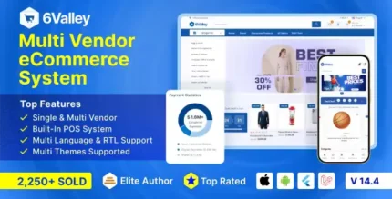 6valley Multi-Vendor E-commerce - Complete eCommerce Mobile App, Web, Seller and Admin Panel