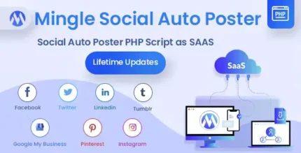 Mingle SAAS - Social Auto Poster & Scheduler PHP Script With Lifetime Update.
