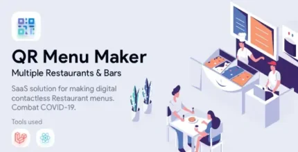 QR Menu Maker - SaaS - Contactless qr restaurant menus With Lifetime Update.