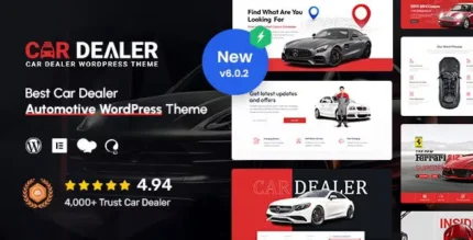 Car Dealer Automotive Responsive WordPress Theme With Lifetime Update.