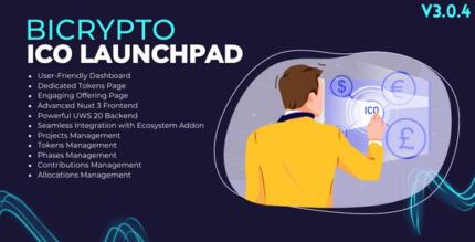 ICO LaunchPad Addon For Bicrypto - Token Initial Offerings, Projects, Phases, Allocations