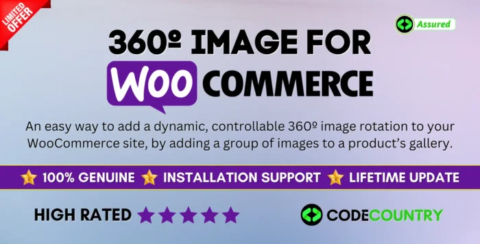 360º Image for WooCommerce