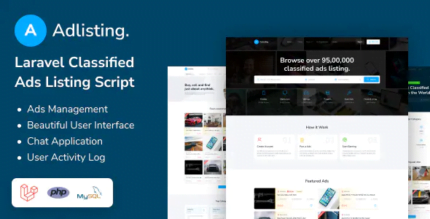 Adlisting - Buy Sell Classified Ads Marketplace Laravel Script