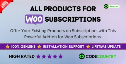 All Products for WooCommerce Subscriptions With Lifetime Update.