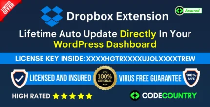 All-in-One WP Migration – Dropbox Extension With Original License Key For Lifetime Auto Update.