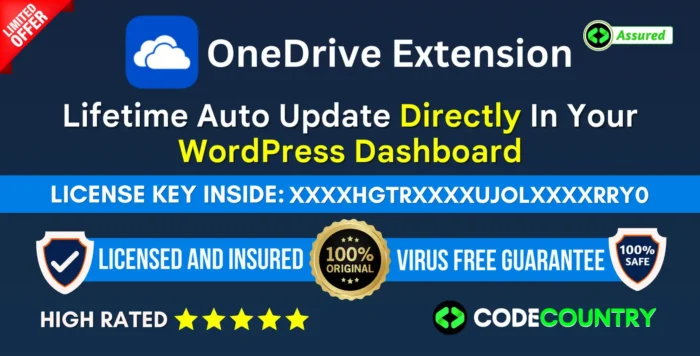 All-in-One WP Migration – OneDrive Extension With Original License Key For Lifetime Auto Update.