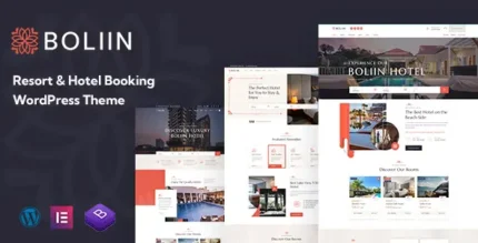 Boliin - Resort & Hotel Booking WordPress Theme With Lifetime Update.