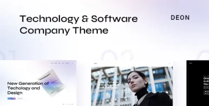 Deon Technology and Software Company Theme With Lifetime Update.