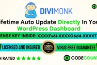 Divi Monk With Original License Key For Lifetime Auto Update.