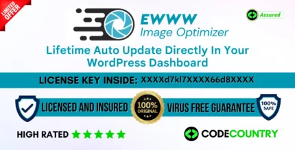 EWWW Image Optimizer With Original License Key For Lifetime Auto Update.