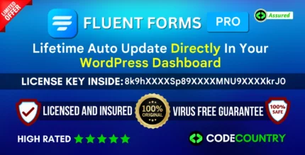 Fluent Forms Pro With Original License Key For Lifetime Auto Update.