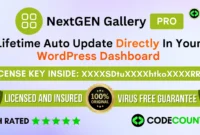 NextGEN Gallery Pro With Original License Key For Lifetime Auto Update.