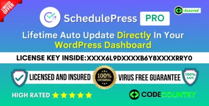 SchedulePress Pro With Original License Key For Lifetime Auto Update.