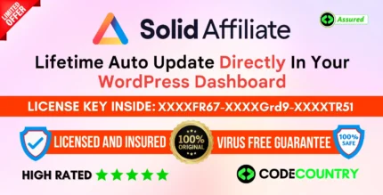 Solid Affiliate With Original License Key For Lifetime Auto Update.