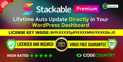 Stackable Premium With Original License Key For Lifetime Auto Update.
