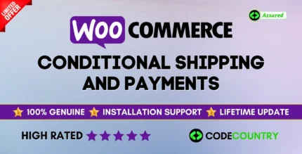 WooCommerce Conditional Shipping and Payments With Lifetime Update.