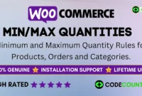 WooCommerce Min Max Quantities With Lifetime Update.