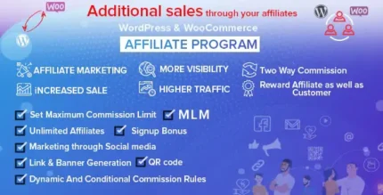 WordPress & WooCommerce Affiliate Program with MLM With Lifetime Update.